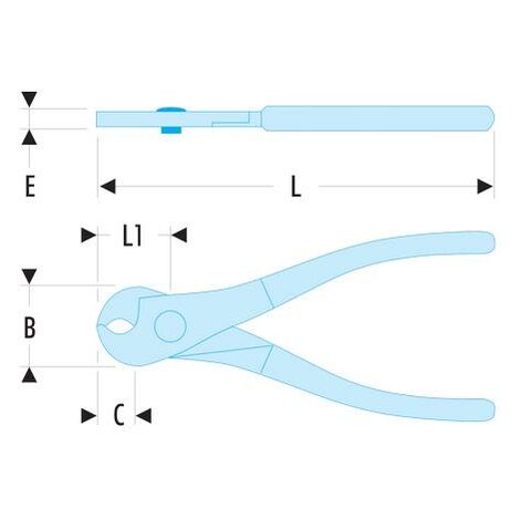 FACOM Pinza Tagliacavi Per Rame Alluminio 170 Mm 412B 10