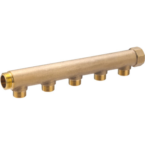 Collettore femmina MF3/4' (20x27), 5 uscite maschio M1/2' (15x21) interasse 50 mm NOYON & THIEBAULT - 3020-5ET