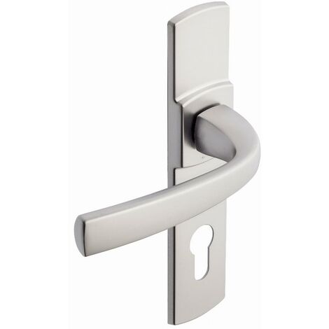 Set per porte Muze BEZAULT - Interasse 165 mm - Velluto cromato - Chiave I - 4075/6390