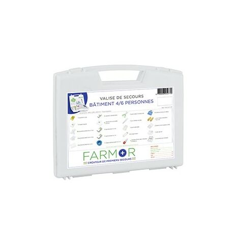 Cassetta di pronto soccorso FARMOR Building - 4/6 persone - FAR2077PP