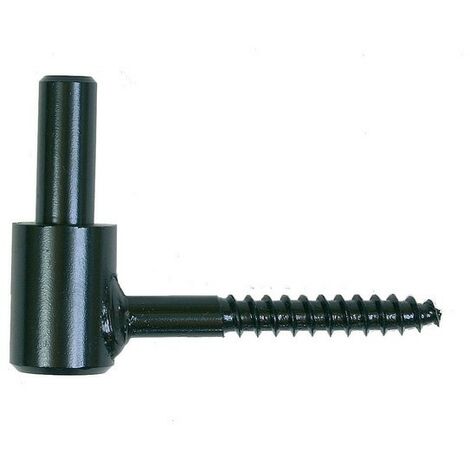 Cerniera a vite in legno Ø14 nero cataforesi FISSI ING - Gambo 10x75 - A000690