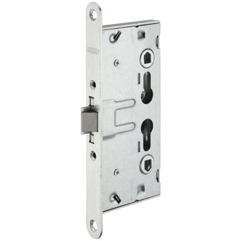 Serratura da incasso a cilindro europeo, per porta tagliafuoco, A 65mm, I 72mm, acciaio zincato, reversibile - THIRARD