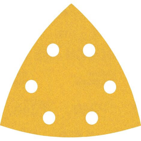 Bosch Accessories 6x Set Carte Abrasive Expert C470 per Legno Duro, Vernice su Legno, 93x93 mm, Grana 60/120/240, Accessorio Levigatrice a Delta