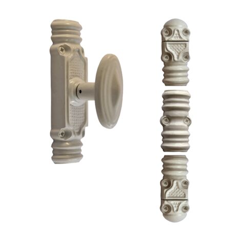 Cremonese funzionale rustica ROLLINGER + borsa di accessori per asta 16x8 - Bianco 9016 - CRF168BT6EB