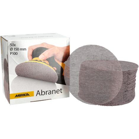 Disco Abranet Ø150 mm MIRKA Grain 100 - Confezione da 50 - 5424105010