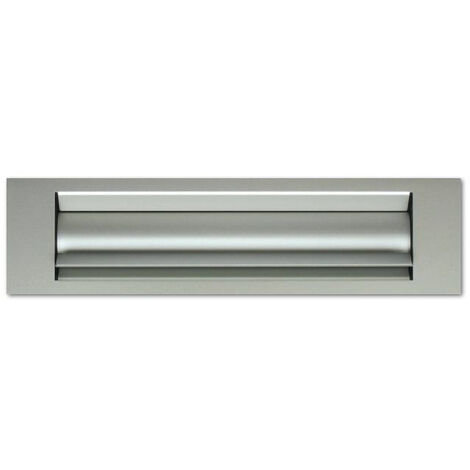 Portalettere isolato GOETTGENS - 325x30 mm - anodizzato argento - T60210000