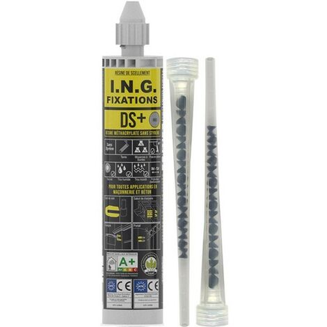 DS+ ING FIXATIONS Cartuccia di resina sigillante metacrilata - 300 ml - Grigio - A050145