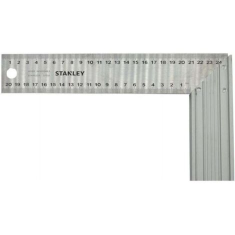 Squadra da falegname in acciaio inox STANLEY 250 x 140 x 250 mm - 1-45-685