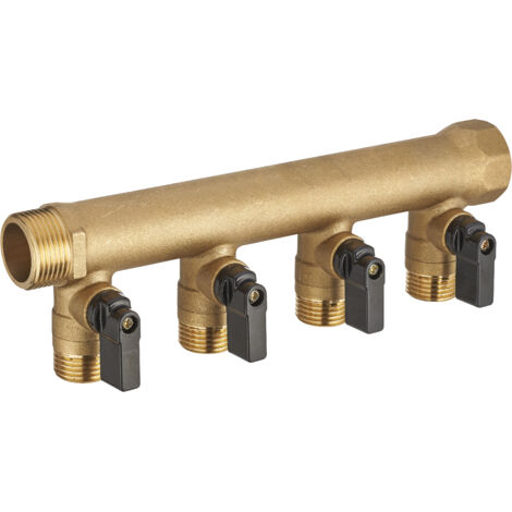 Collettore a valvole MF 20x27 - uscita m 15x21 - 4 vie NOYON & THIEBAULT