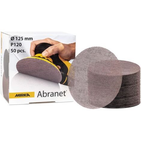 ABRANET MIRKA 125mm Grip P120 Disco abrasivo - scatola da 50 - 5423205012
