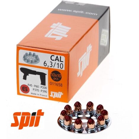Confezione da 10 dischi con 10 cariche di polvere 6,3/10 rosso forte SPIT - 011658
