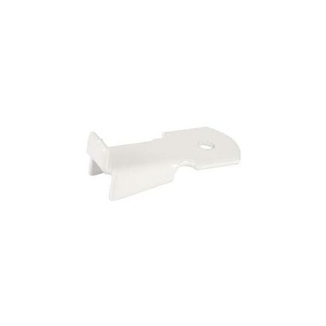 Gancio standard per cremagliera MONIN - Lunghezza 32 mm - Acciaio laccato bianco - 522120