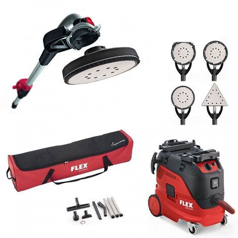 GE7 Giraffa + coperchio + aspirapolvere 30 L VCE 33 AC + 1 testa di levigatura FLEX - 920111