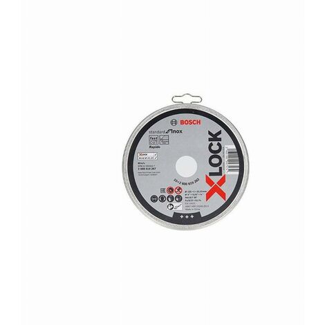 Bosch X-Lock Mola Da Taglio Dritta Standard Set 10X125X1Mm Inox