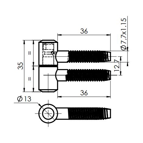 Viti A Specchio 12mm - Con Tappo In Rame Spazzolato Per Specchi, Vetro, Bagno (20 Pezzi) - Foto 9