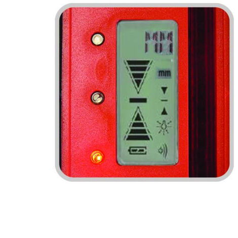 Ricevitore Per Livello Rotante Laser Con Morsetto E Allarme Acustico – 3 Pulsanti Per Sensibilità E Suono, Usa Batteria 9V