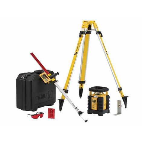 Laser rotante STABILA LAR 350 - Inclinazione manuale 2 assi - Con treppiede BST-S - 19111