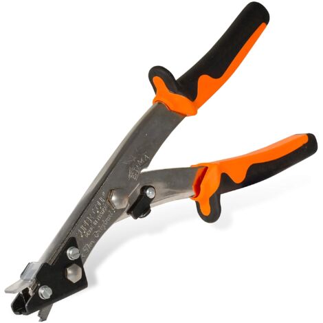 EDMA - Supercoup NR1 - Roditrice per Lamiera con Rompitruciolo Integrato - Cesoie Manuali per Lastre di Lamiera - Capacità di Taglio da 0,6 a 2 mm - 11055 - Per Uso Professionale e Fai da Te