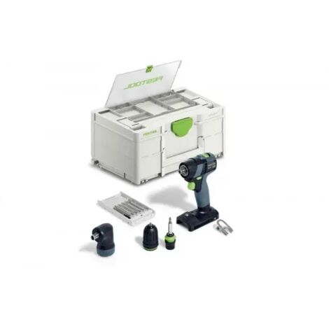 Festool TXS 18-Basic-Set Trapano avvitatore 18 V Brushless senza batteria con accessori