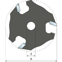 FREUD Coltello per scanalatura - Ø50,8 H2,5 AL8 Z3 - F03FR02028 -56-11308P