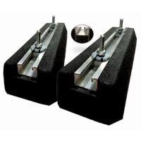 Coppia di supporti da pavimento in gomma EID mini 400MM 300KG - AS400PMBFP