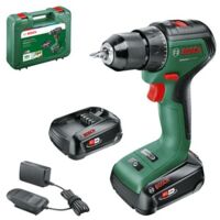 Trapano avvitatore Universal Drill 18V-60 - BOSCH - con 2 batterie 18V 2.0Ah - AL 18V-20 - 06039D7002
