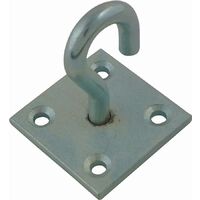 TERF® Gancio Zincato Resistente Su Piastra Da 50 Mm (2 Pollici) Piastra - Foto 2