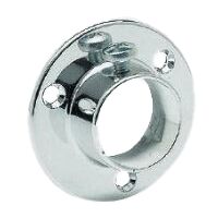 Supporto laterale tubo tondo cromato Ø 20 mm MANART - M724/20CR