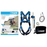 Kit per rocciatori TRACTEL Imbracatura + anticaduta + corda da 10 m - 70162