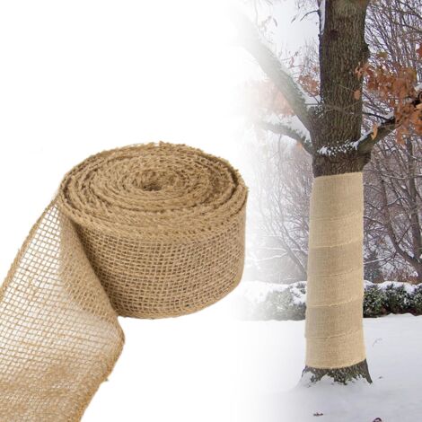 JuteWickelstreifen 5CM x 20M, Winterschutz Juteband für Pflanzen