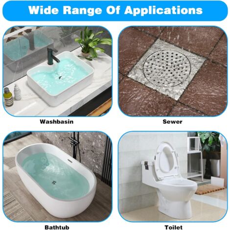 4 Stück Rohrreinigungsspirale Set - Abflussreiniger Für Waschbecken & Badewanne