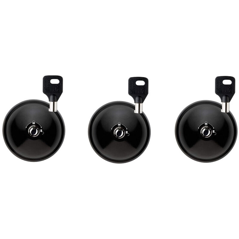 UFO³ Smart Duo Lock Negro para puerta trasera y 2 laterales de servicio + 3 llaves - 8090S233PN