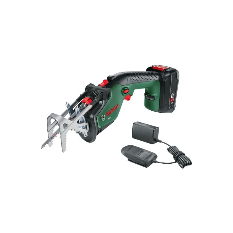 Bosch Home And garden sierra de batería keo 1 20 ah sistema 18 v corte 80 mm con 18v 2ah 0600861a00