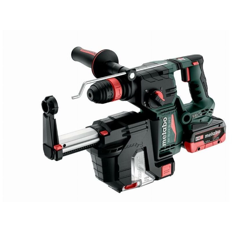 METABO KH 18 LTX 24 BL Quick + ISA18LTX24 Taladro de cincel + Extractor - 601714930