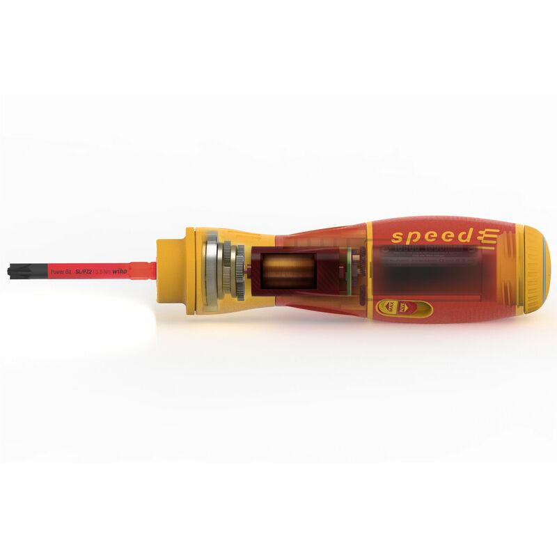 Destornillador eléctrico speedE® II electric surtido de 7 uds., con  slimBits, baterías y cargador USB en L-Boxx Mini (44318), Innovaciones