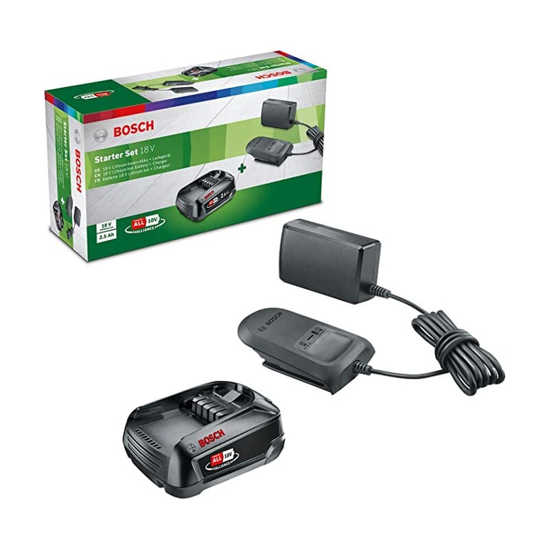 Batería 18V 1 batería 2,5 Ah + cargador AL1810CV BOSCH - 1600A01T9S