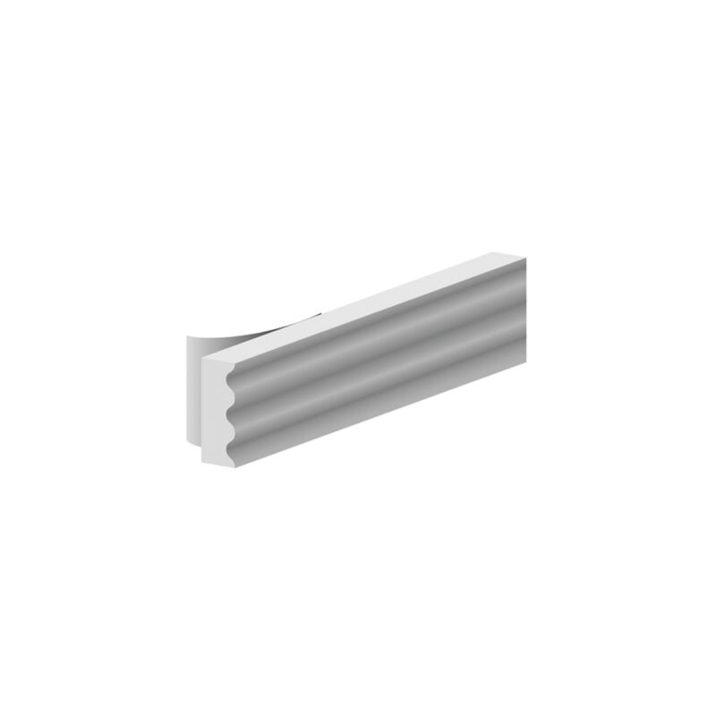 Perfil de puerta - KLOSE besser - Finamente Anodizado Plateado - Mini 50 -  Longitud de 93 cm.