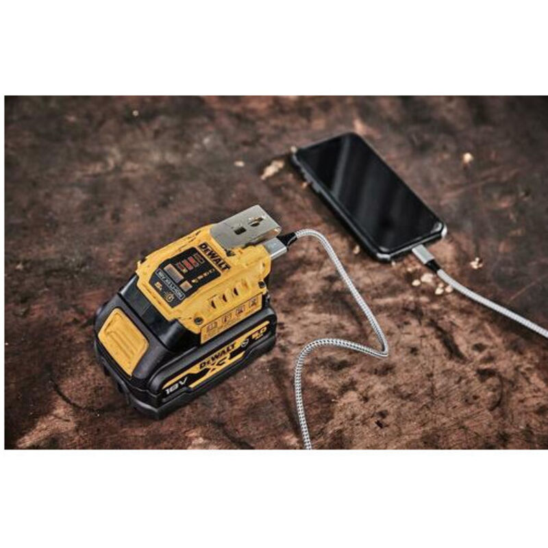 DEWALT Bloque de cargador USB C de 2 puertos de 100 W (GaN) y cable de carga tipo C de 100 W, cargador de pared PD 3.0 tipo C, PPS USBC DEWALT Bloque de cargador USB C de 2 puertos de 100 W (GaN) y cable de carga tipo C de 100 W, cargador de pared PD 3.0 tipo C, PPS USBC