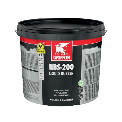 Goma líquida HBS-200 para impermeabilización GRIFFON Cubo 16 L - 6309018