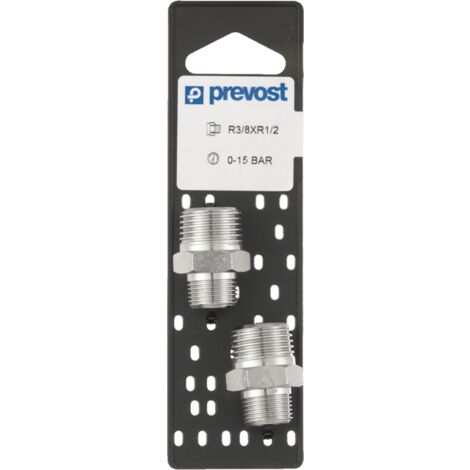 PREVOST espiga doble rosca - Macho cónico - Par - R 1/4 x R 1/4 - A2 1414P2 (1/2)