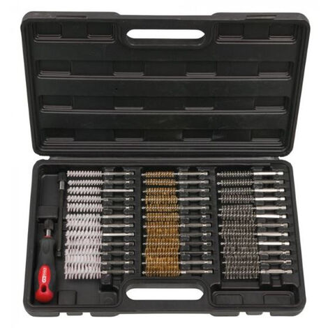 Juego de cepillos de limpieza KS TOOLS para bujías de incandescencia o inyectores - 340.0010