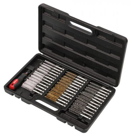 Juego de cepillos de limpieza KS TOOLS para bujías de incandescencia o inyectores - 340.0010