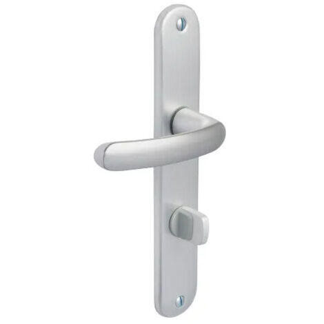 Juego de puerta económica BEZAULT distancia entre ejes 165mm Condena - Plata - 73269