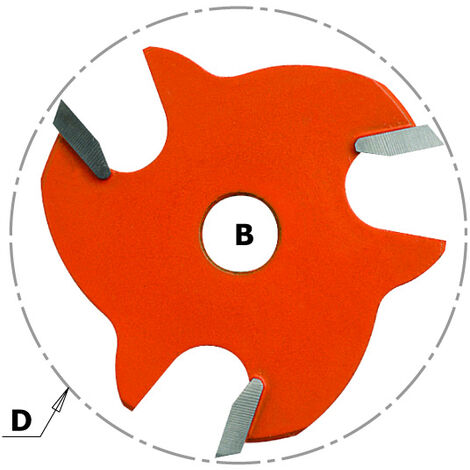 Fresa CMT 822.364.11 Per Ranure - Diametro 47,6 Mm, Spessore 6,4 Mm, 3 Denti Per Lavorazioni Di Precisione - Foto 4