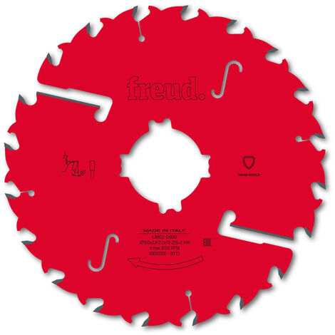 Hoja con rascadores para sierra múltiple FREUD - Ø350 3/2,2 AL30 Z24+2+2 BA - F03FS02819 -LM02 1200 (1/2)