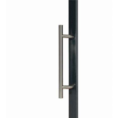 Par de bastones de mariscal de acero inoxidable 304 tirador recto Ø38 L.1800 eje 1500mm INOX IMPORT - 696 (1/5)