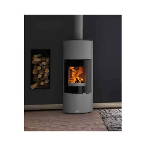 Estufa de leña GODIN Terrasson 8Kw - Gris - 400230
