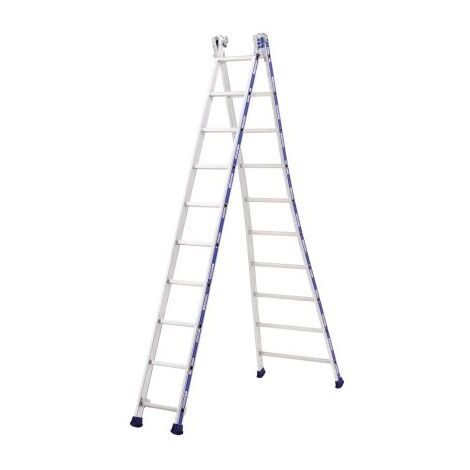 Escalera transformable Platinium 2 tramos - TUBESCA - 2m92/4m88 - 02442610