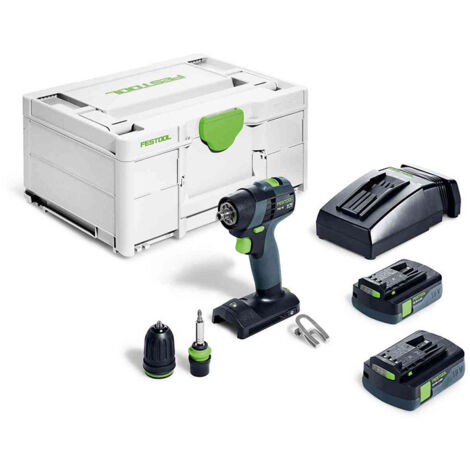 Taladro atornillador a batería TXS 18- Plus - 2 Baterías 18 V 3.0 AH - Systainer - FESTOOL - 576895