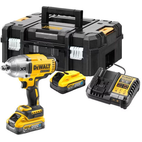 Atornilladora sin escobillas DEWALT 18V 1/2' XR 5Ah Li-Ion 1396 Nm Anillo de seguridad - DCF900H2T-QW (1/4)